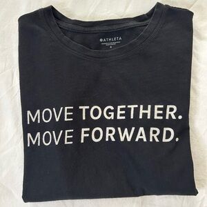 Athleta Organic Daily Crew Graphic Tee size small